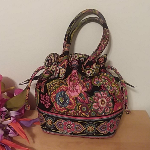 Vera Bradley Symphony in Hue Winter 2009 Archived Print Small Bucket Bag - Picture 9 of 16